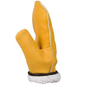 Gants de ski en cuir véritable souples pour la conduite hivernale, mitaines imperméables en cuir pour motoneige avec manchette longue, chaudes 2026 - Product Image 6