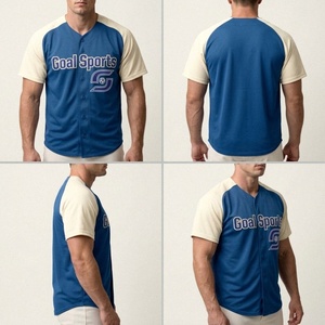 Camiseta de Béisbol de Manga Larga con Bordado 3D, Uniforme de Equipo Personalizado al por Mayor, Poliéster Transpirable - Product Image 2