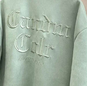 Camiseta de Manga Corta para Hombre, 100% Algodón, de Alta Calidad, Serie Texturizada de Verano, 365g, Color Sólido, Corte Regular, Secado Rápido y Transpirable, Venta al Por Mayor - Product Image 6