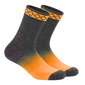 Men's Crew <b>Socks</b> Geometric Pattern Knitted Breathable Sports <b>Socks</b> Summer Yellow <b>Black</b> Cotton Polyester Spandex - Product Image 2
