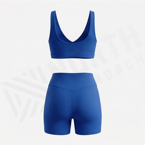Ensemble de yoga pour femmes, vêtements de fitness, soutien-gorge de sport, short de gym, vêtements de sport sans couture, vêtements de sport athlétiques, tenue d'entraînement, vêtements d'exercice - Product Image 2