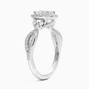 Anillo BOJ 0123 con Corte Ovalado, Plata 925, Lujoso Anillo Solitario con Diamante de 2ct, Color D, Claridad VVS1, Moissanita con Certificación GRA - Product Image 2