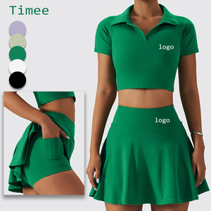 Ensembles de sport décontractés d'été à séchage rapide pour filles, jupes 2 en 1 confortables, tenues de tennis pour femmes, tailles S-XL, jupe de tennis, ensembles 2 pièces - Product Image 1