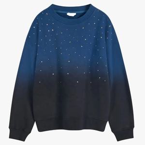 Top estampado para mujer, ropa de calle, suéter holgado informal de manga larga, cuello redondo, hombro caído, sudadera informal de gran tamaño para invierno y otoño - Product Image 1