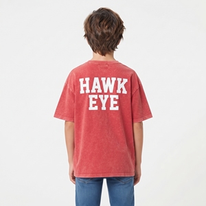 Camiseta de Alta Calidad para Niños, Unisex, Estilo Casual, Lavado Ácido, Hombros Caídos, Manga Corta, Transpirable, de Algodón Jersey - Product Image 2