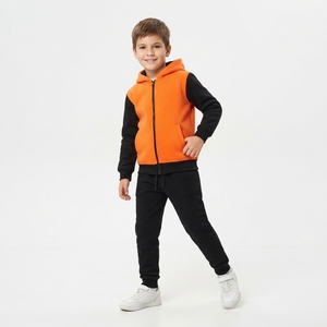 Ensemble sweat à capuche zippé et short pour garçon – Tenue décontractée tendance pour enfants – Sweat à capuche doux et short assorti confortable – Idéal pour le quotidien - Product Image 5