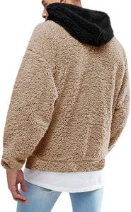 2026 Sherpa Hoodies Men Premium <b>Thick</b> <b>Fleece</b> Eco-friendly Digital Printing Loose Fit Winter Casual Wear - Product Image 2