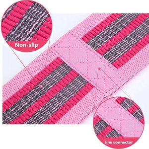 New Design Custom Logo Set of 3 Exercise Stretch <b>Hip</b> Circle Printed Fabric Booty Band Gym Fitness Glute Resistance Band 2026 - Product Image 3