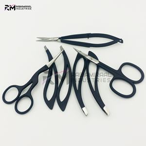 Juego de Pinzas para Cejas de Acero Inoxidable con Punta Plateada y Recubrimiento de Polvo Negro de la Mejor Calidad RMI, Nuevo Diseño - Product Image 4