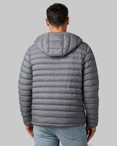 Veste matelassée à capuche personnalisée OEM avec doublure en polaire et col montant |   Vêtements d'hiver isolés, respirants et écologiques pour hommes et femmes - Product Image 2
