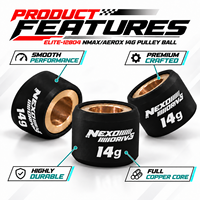 ORIGINAL MOKOTO ELITE-12804 NMAX/AEROX NEXO DRIVE PULLEY BALL 3PCS FLY BALL 14G pour moto NMAX/AEROX