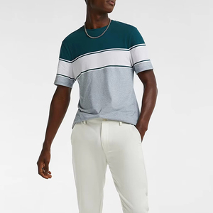 T-shirts pour hommes en coton peigné 100% respirant, livraison rapide, impression personnalisée de lettres, faible MOQ, design personnalisé, logo de marque sur mesure - Product Image 3