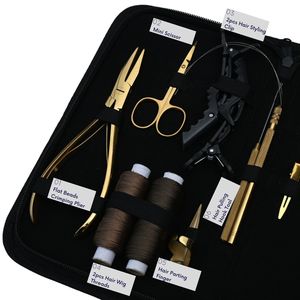 Hair Extension Salon Tools <b>Set</b> for Wholesale Use with Flat Beads Crimper Loop Hook Tool C Needles Wig Threads Parting Clips - Product Image 3