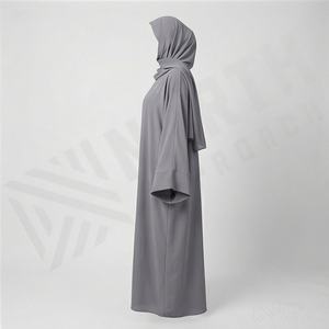 Vêtements islamiques modestes de qualité supérieure, Abaya, robe musulmane pour femmes, vente en gros, couleur personnalisée, mode décontractée, taille oversize - Product Image 3