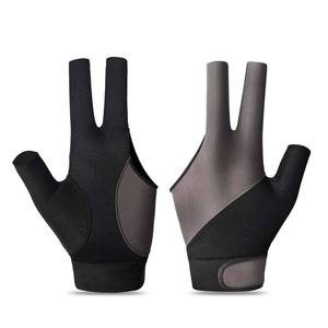 ถุงมือบิลเลียด โรงงาน OEM รับผลิตตามสั่ง โลโก้ส่วนตัว แบรนด์ส่วนตัว ถุงมือพูลสามนิ้ว โพลีเอสเตอร์/คอตตอน ยืดหยุ่น ยิงลื่น ใช้ได้ทั้งมือซ้ายและขวา - Product Image 6