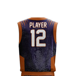 Uniformes de Baloncesto Personalizados de Fábrica OEM, Uniformes de Baloncesto Personalizados de Tela 100% Poliéster - Product Image 6