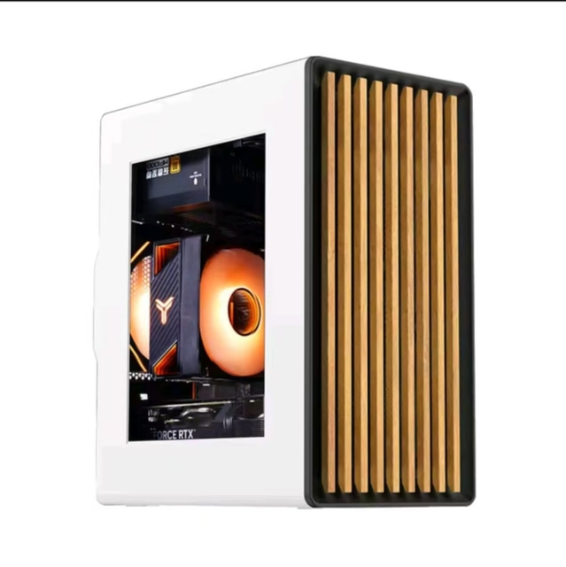 High Airflow White Metal Full Tower PC Case Gaming Chassis Optimized for Liquid Cooling ATX Custom Desktop