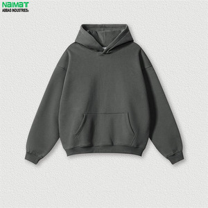 เสื้อฮู้ดดี้ผู้ชายไซส์ใหญ่ สีเทาเข้ม ผ้าฝ้ายเฟรนช์เทอร์รี่ สไตล์ลำลอง ใส่ได้ในฤดูใบไม้ร่วง ทรงปกติ มีกระเป๋า - Product Image 1