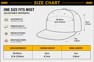Gorra Snapback Personalizada de Alta Calidad, Negra, de 6 Paneles, de Lona de Algodón, con Cierre Ajustable en Amarillo Contrastante, Unisex, Deportiva, para Exteriores, 3D - Product Image 5