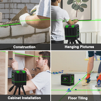 Niveau laser sndway 4d 16 lignes horizontales et verticales avec télécommande 360 niveaux laser auto-nivelants