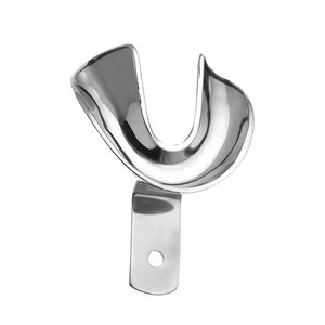 Premium Manual Dental Impression Tray Edge L4 Solid Lower Size S German Stainless Steel Reusable Autoclavable Perforation Free - Product Image 2