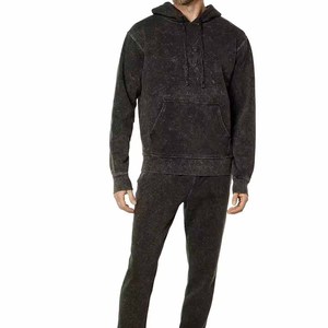 Ensemble de survêtement homme personnalisé avec logo, nouveau style, coupe évasée, en coton, avec sweat à capuche et pantalon de jogging, streetwear avec logo frontal - Product Image 6