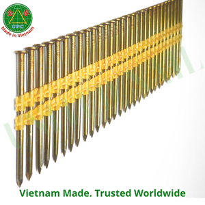 ตะปูเหล็กสำหรับโครงสร้างขนาด 21 องศา 3.0x76 มม. จำนวน 4000 ชิ้น แบบเกลียวพร้อมเคลือบสีเหลือง ผลิตภัณฑ์จากโรงงานชั้นนำของเวียดนาม - Product Image 1