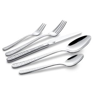 Ensemble de couverts élégants et durables en acier inoxydable pour la cuisine et la table à manger, résistant à la rouille, finition polie, design moderne et élégant - Product Image 3