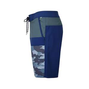 Short de bain à cordon de serrage rayé avec logo personnalisé, doublure respirante, séchage rapide, sublimation, anti-UV, polyester et nylon - Product Image 3