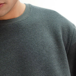 Sudadera Básica para Hombre, Cuello Redondo, Felpa de Poliéster/Algodón, Resistente al Viento, Corte Holgado, Textura Suave, Informal, para Invierno - Product Image 6