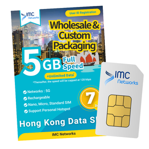 Tarjetas SIM de Viaje 4G 5G de Hong Kong al por Mayor, Empaque Personalizado para Revendedores, Tarjetas SIM con Datos Ilimitados en Roaming, SIM Física - Product Image 1