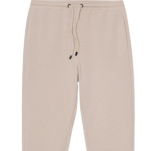 Men's Fleece <b>Trousers</b> Relaxed Tapered Leg Drawstring <b>Elastic</b> <b>Waist</b> Sweatpants with Side Pockets for Casual Lounge Everyday Wear - Product Image 6