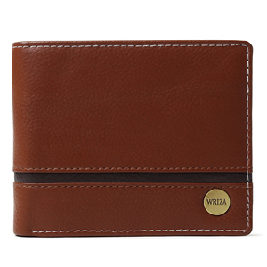 WRIZA <b>Men's</b> Genuine Leather <b>Wallet</b> | Black Zipper Closure <b>RFID</b> Blocking Minimalist Style Durable PC Card Slots 2 Currency - Product Image 1