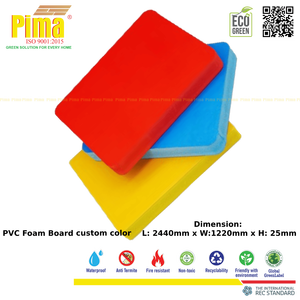 Custom Color PVC WPC Foam <b>Board</b> Sheet 25mm Thickness 0.6 G/cm3 Density Celuka Surface for Interior Cladding Advertising Panels - Product Image 2