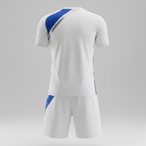 ชุดฟุตบอลแบบยูนิเซ็กซ์พร้อมกางเกงขาสั้น ชุดออกกำลังกายสองชิ้นคุณภาพพรีเมียม ชุดฝึกซ้อมฟุตบอล แห้งเร็ว ชุดกีฬา รับผลิตตามแบบ OEM - Product Image 2