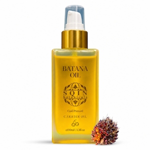 Aceite Portador de Batana Natural Prensado en Frío, Certificado GMP, SQIN Botanicals, para Cuidado del Cabello, Cuidado de la Piel, Mezclas para Masajes, a Granel - Product Image 1
