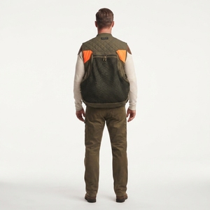 Gilet de chasse technique personnalisé pour la chasse en montagne, sans manches, col en V, haute visibilité, système de ceinture de distribution de charge, brodé, pour adultes - Product Image 2