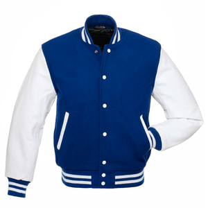 Men's High Quality Winter <b>Varsity</b> <b>Jacket</b> with Stand Collar Custom Logo Embroidery <b>Plain</b> Dyed PolyesterCotton - Product Image 3