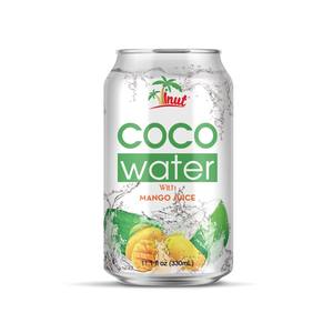330ml Eau de coco avec jus de mangue Grossiste Fabricant Échantillon gratuit Marque privée OEM ODM HALAL KOSHER - Product Image 1