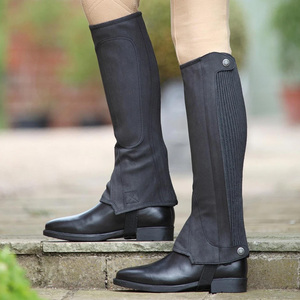 Wholesale High Quality Equestrian <b>Chaps</b> neoprene washable synthetic breathable mesh Sports Adjustable Fit Men and Women - Product Image 4