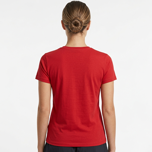 เสื้อยืดทรงเข้ารูปสำหรับผู้หญิง แขนสั้น ผ้าฝ้าย 100% เสื้อเปล่าสำหรับผู้หญิง ขายส่งคุณภาพสูง เสื้อยืด 180 กรัมสำหรับผู้หญิง - Product Image 6