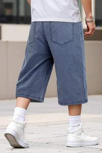 Pantalones Cortos Vaqueros Casuales para Hombre, Personalizados, Holgados, Transpirables, de Algodón Ecológico, de Alta Calidad, Estilo Urbano, Vintage, para Verano - Product Image 4
