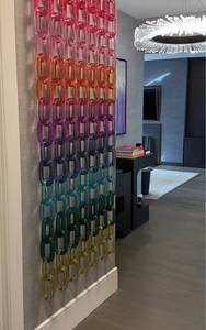 Wholesale <b>Large</b> Colorful Resin Chain Link Modern Handmade Wedding Diwali DIY <b>Wall</b> Art Custom Size Hanging <b>Decor</b> for Home Craft - Product Image 6