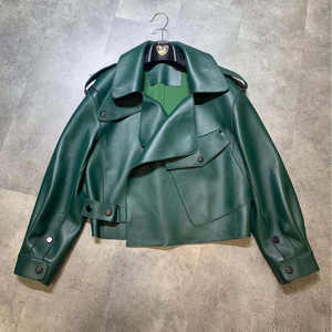 Chaqueta de cuero para motociclista de carreras para hombre - Product Image 6