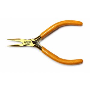 Professional Steel Chain Nose <b>Pliers</b> 115mm All Gold Jewelry Making Hand Tool High Quality 18K Gold Finish CE ISO Certified - Product Image 3