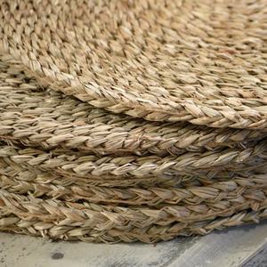 Wholesale Farmhouse Seagrass Placemat Plain Woven Table Mat Straw Coaster Heat Resistant Pan <b>Pad</b> Luxury Dining Room Decoration - Product Image 2