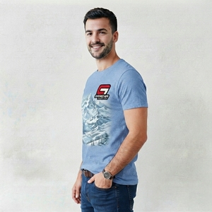 T-shirt imprimé pour hommes urbains, coton graphique de qualité supérieure, vêtements décontractés avec logo personnalisé, services de fabrication OEM et vente en gros - Product Image 3