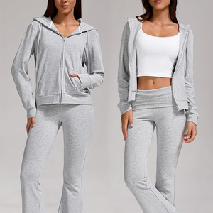 Premium <b>Womens</b> Tracksuit Customizable Sportswear Set <b>Lightweight</b> <b>Jacket</b> And Pants Moisture Wicking Wear For Fitness Training - Product Image 5