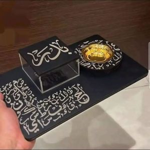 Ensemble de brûleurs d'encens arabes de luxe en acrylique, plateau personnalisé pour Oud Bakhoor Mubkhar, porte-encens moderne pour charbon, cadeaux de l'Aïd Ramadan Mubkhar - Product Image 2