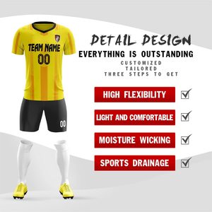 Equipación Profesional de Fútbol para Competiciones de Liga, Logotipo, Nombre, Número, Uniforme, Proveedor de Ropa Deportiva Resistente - Product Image 4